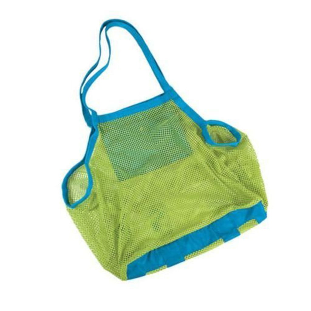 Mortilo Beach Toys Large Mesh Tote Bag Clothes Toys Carry All Sand Away Beach Bag