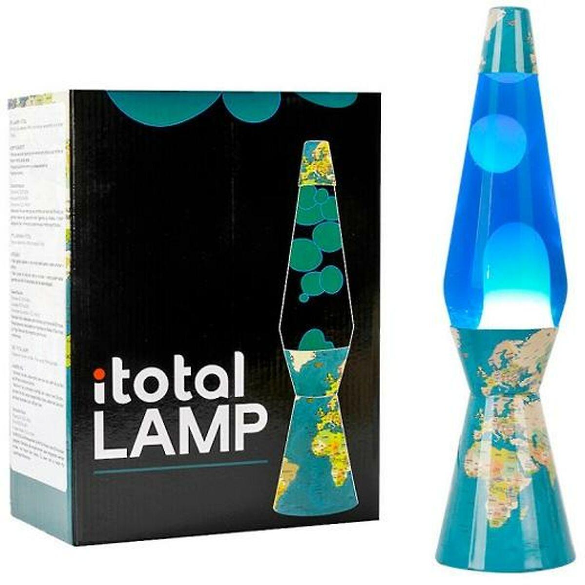 Lava Lamp iTotal World Map Multicolour