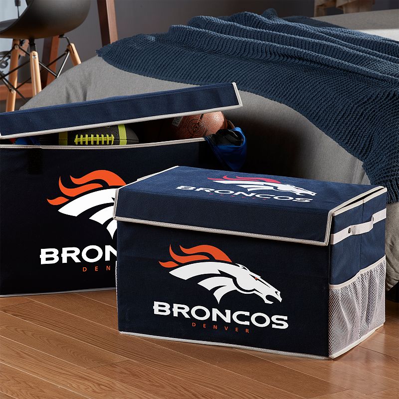 Franklin Sports Denver Broncos Large Collapsible Footlocker Storage Bin