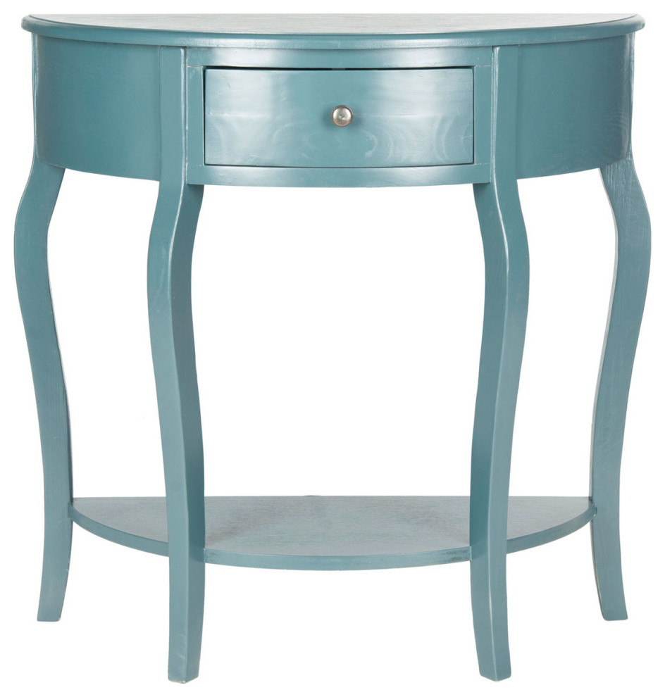 Anna Demilune Small Console Teal   Contemporary   Console Tables   by V.S.D Furniture  Houzz