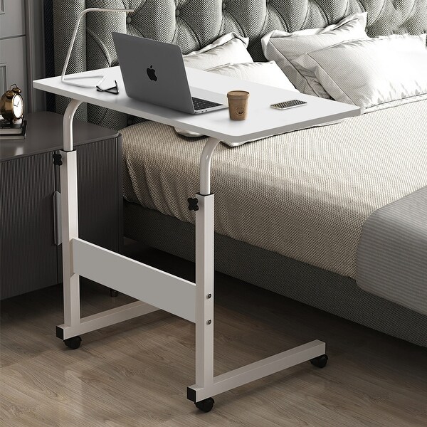 Adjustable Height Mobile Laptop Desk Rolling Stand w/ Wheel