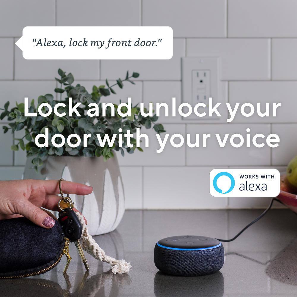 WYZE Single Cylinder Deadbolt Smart Lock WiFi and Bluetooth Enabled Deadbolt Works with Alexa WLCKG1