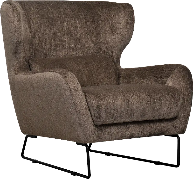 Dominic Dark Brown Otter Accent Chair