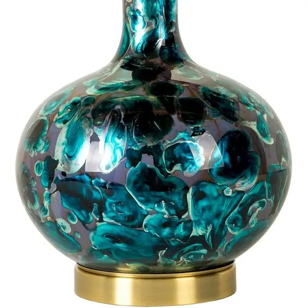 Suzannah Modern Bold Painted Glass Table Lamp - 27