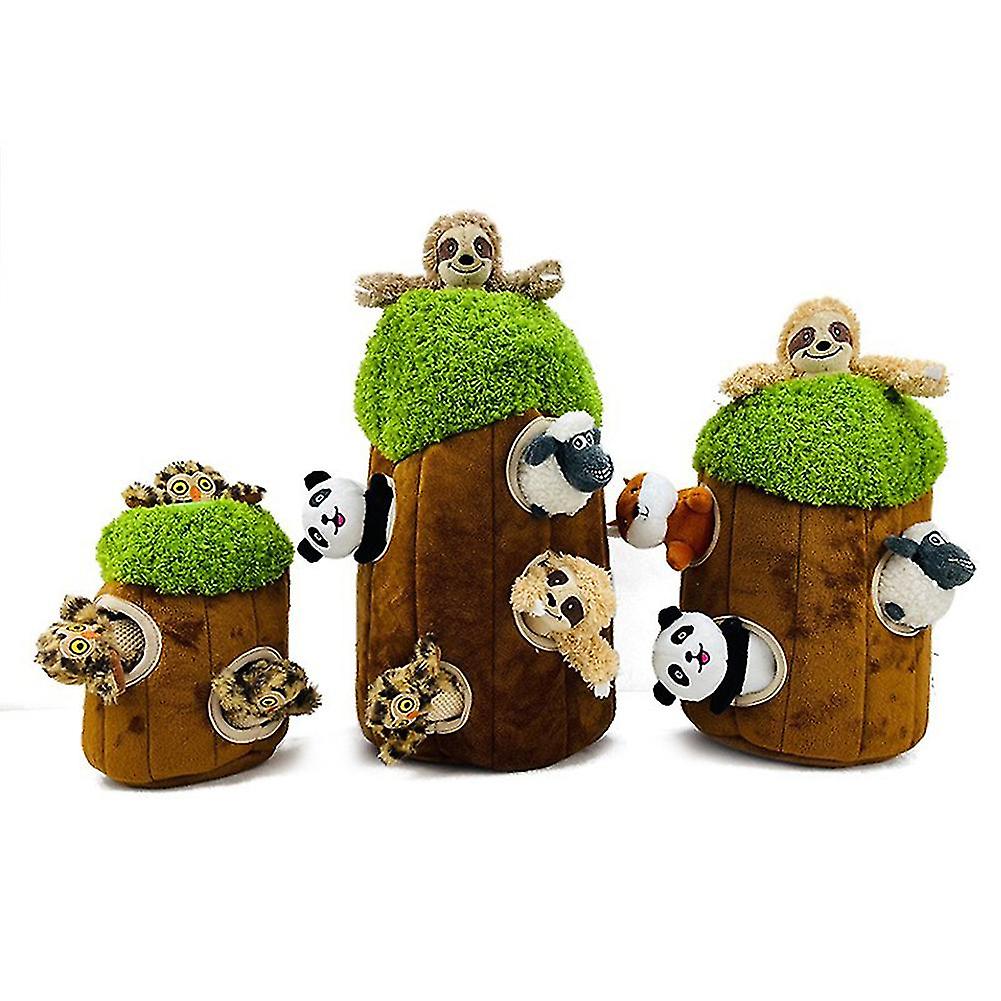 Stuffed Animals And Seek Tree Log Dog Toy (tree Log With Animals)