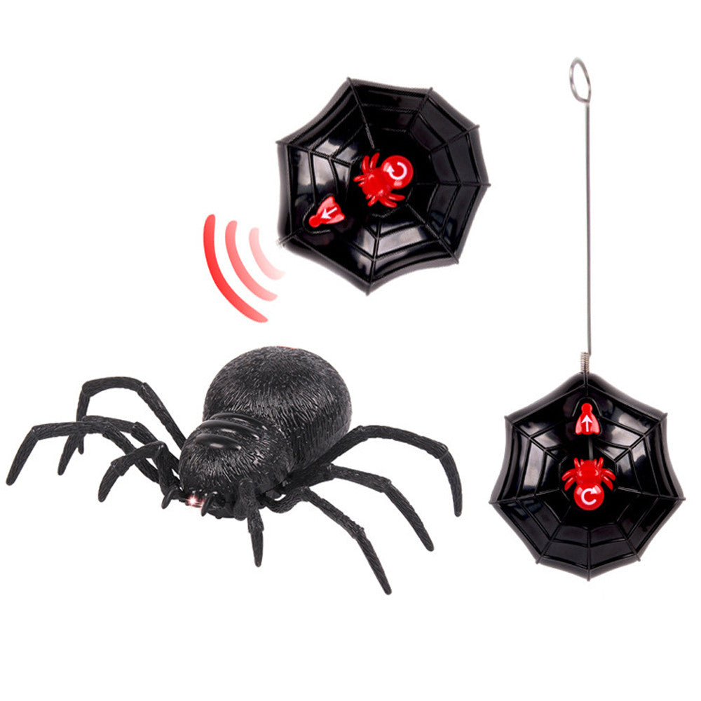 New Year's Deals!Remote Control Spider Scary Wolf Spider Robot Realistic Novelty Prank Toys Gifts on Clearance