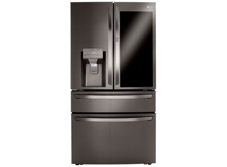 LG 23 Cu. Ft. PrintProof Black Stainless Steel Smart Wi-Fi Enabled InstaView Door-In-Door Counter-Depth Refrigerator With Craft Ice Maker