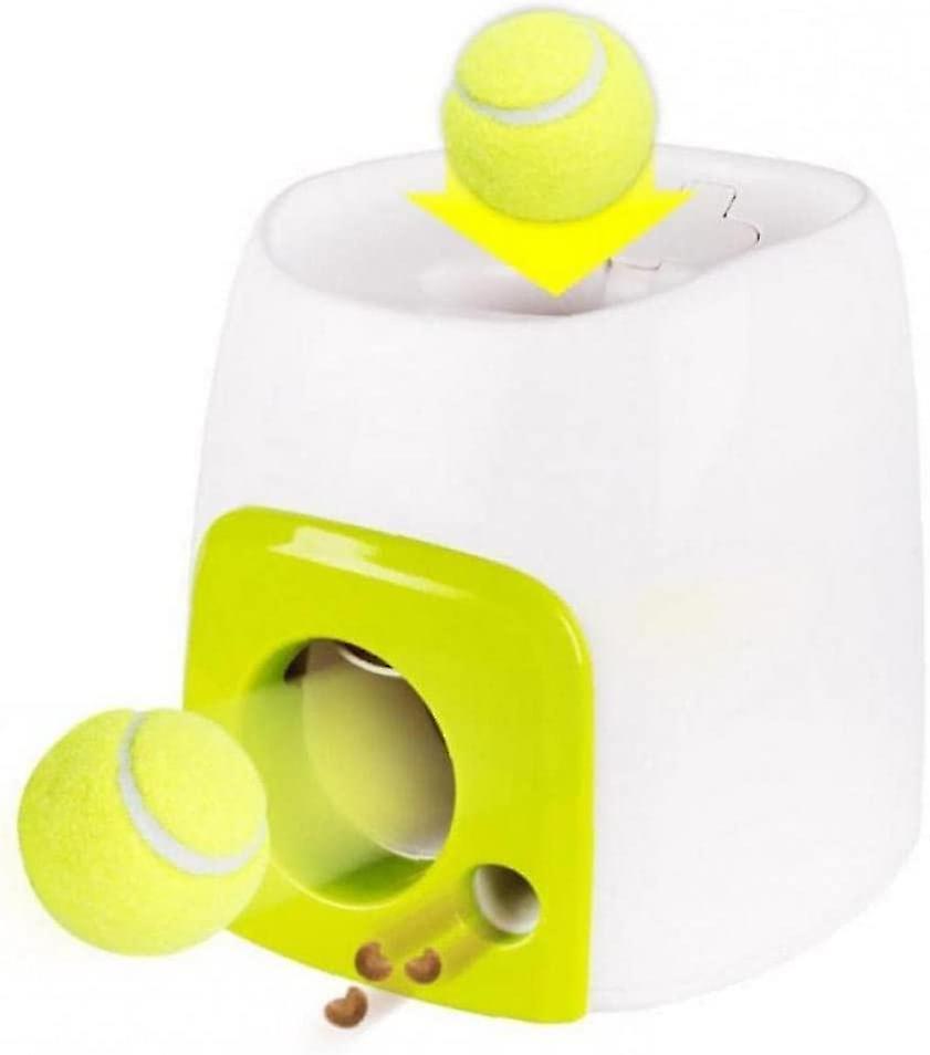 Automatic Pet Feeder With Tennis Ball Fetch For Puppy Funny Dog