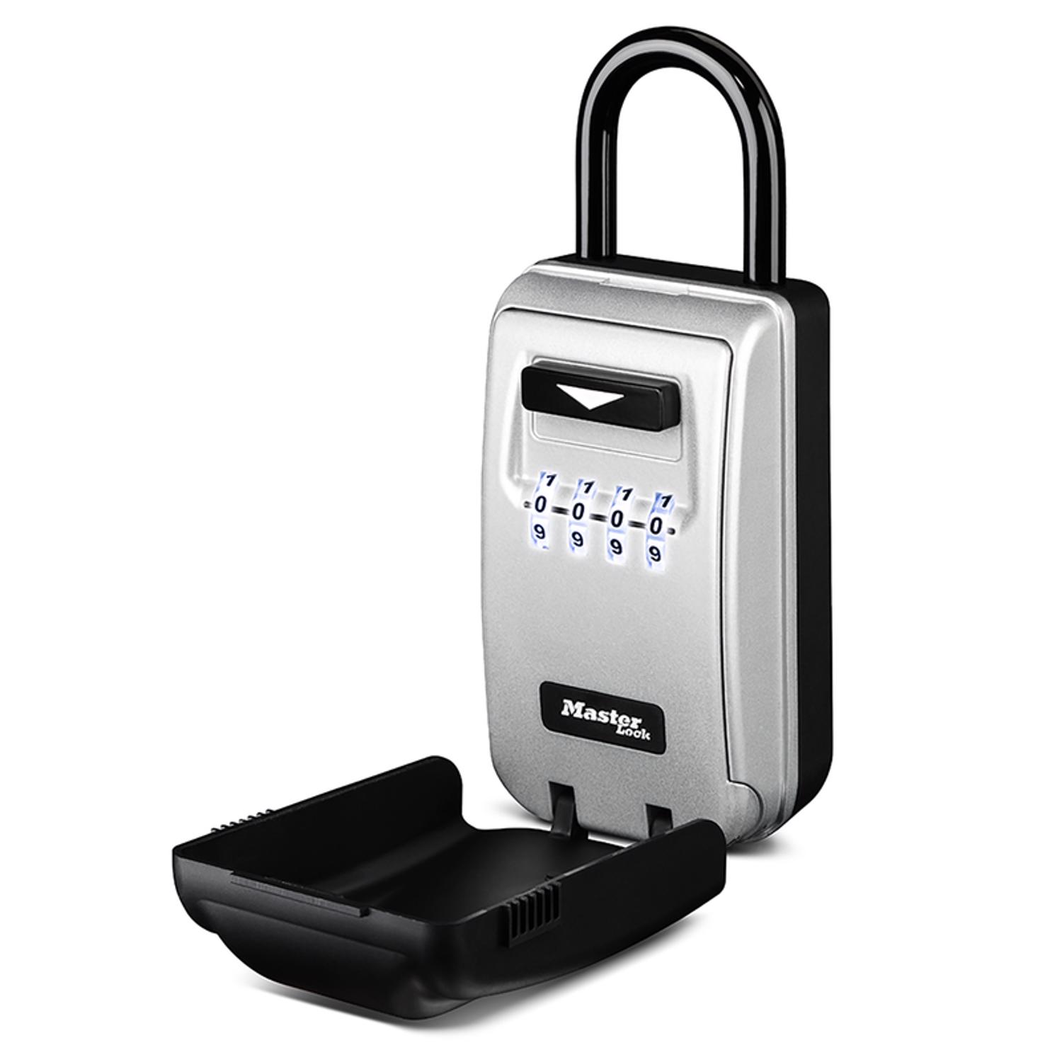 Master Lock 0.005 cu ft Combination Lock Gray Lock Box