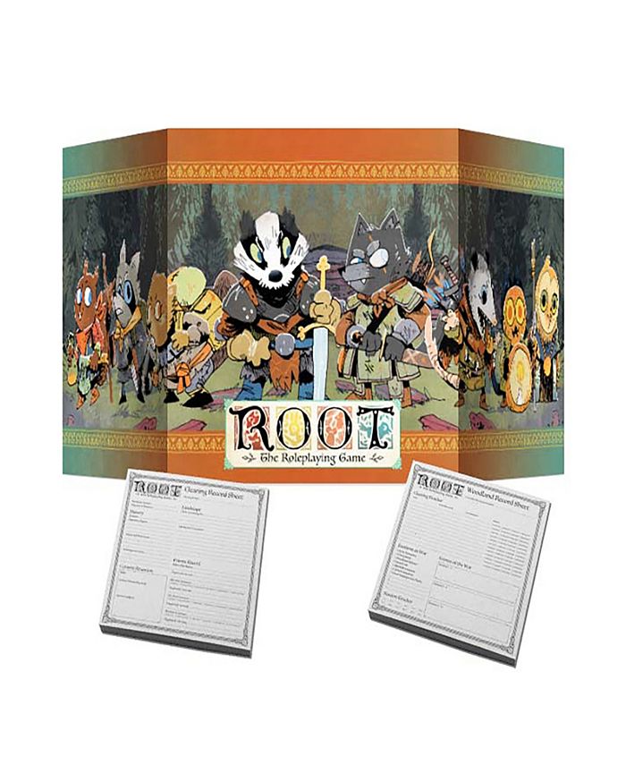 Magpie Games Root The Rpg Gm Accessory Pack a Trifold Gm Screen 2 Notepads， Game Master Supplement For Root The Role Playing Game， Featuring Tools， Table And Game Running information