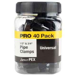 Apollo 12 in. and 34 in. 2-in-1 PEX Pipe J-Hook Pipe Support Pro Pack (40-Pack) APXTALON40JR