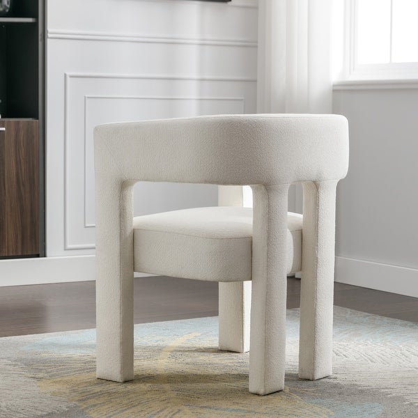 Contemporary Designed Fabric Upholstered Accent Chair Dining Chair