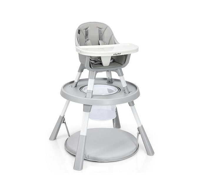 Slickblue 6-in-1 Baby High Chair Infant Activity Center with Height Adjustment