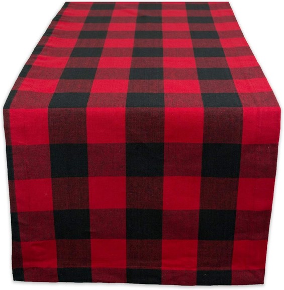 Muka Table Runner Buffalo Check Plaid Christmas Ta...