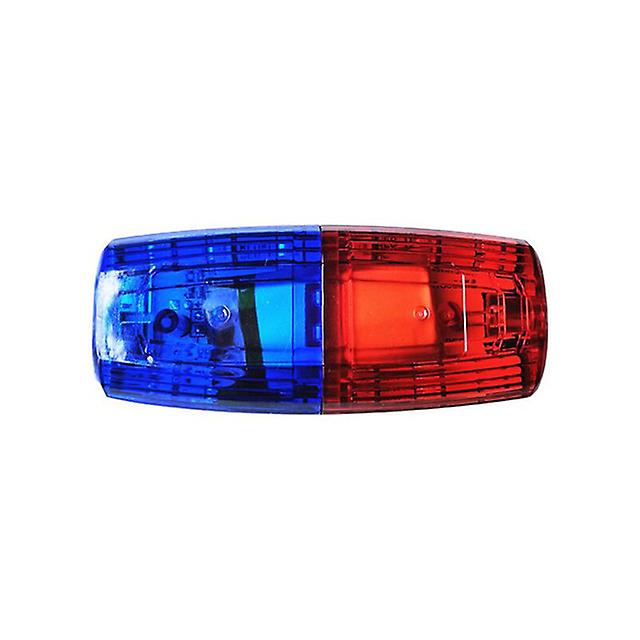 Led Red Blue Caution Emergency Police Light Flashing Shoulder Lamp Usb Rechargeable Shoulder Warning Safety Torch Bike Tail Lamp