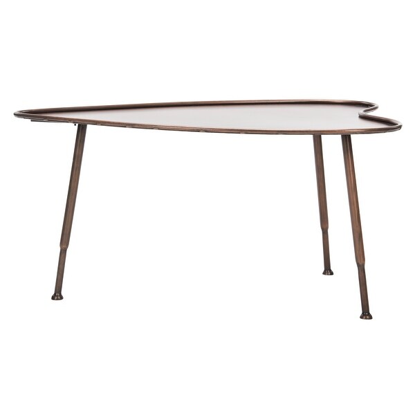 SAFAVIEH Tessa Heart Antique Copper Coffee Table - 39