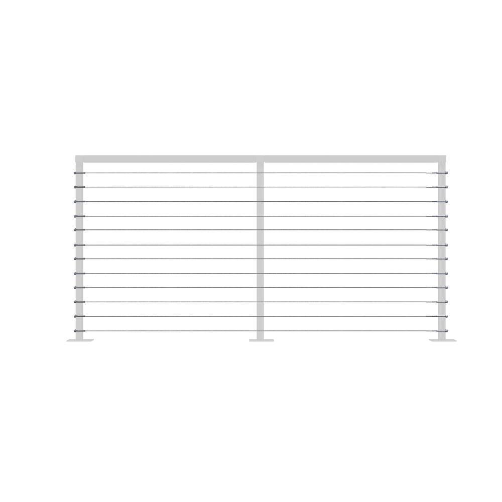 Jakob Stainless Steel Cable Railing Kit - 10 ft. (Pack of 12 + cutter) 30780-0400-10