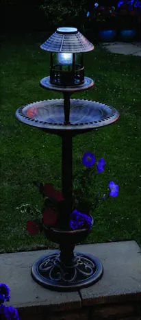 Jardin Garten jardim Garden supply of solar bird bath feeding hotel station