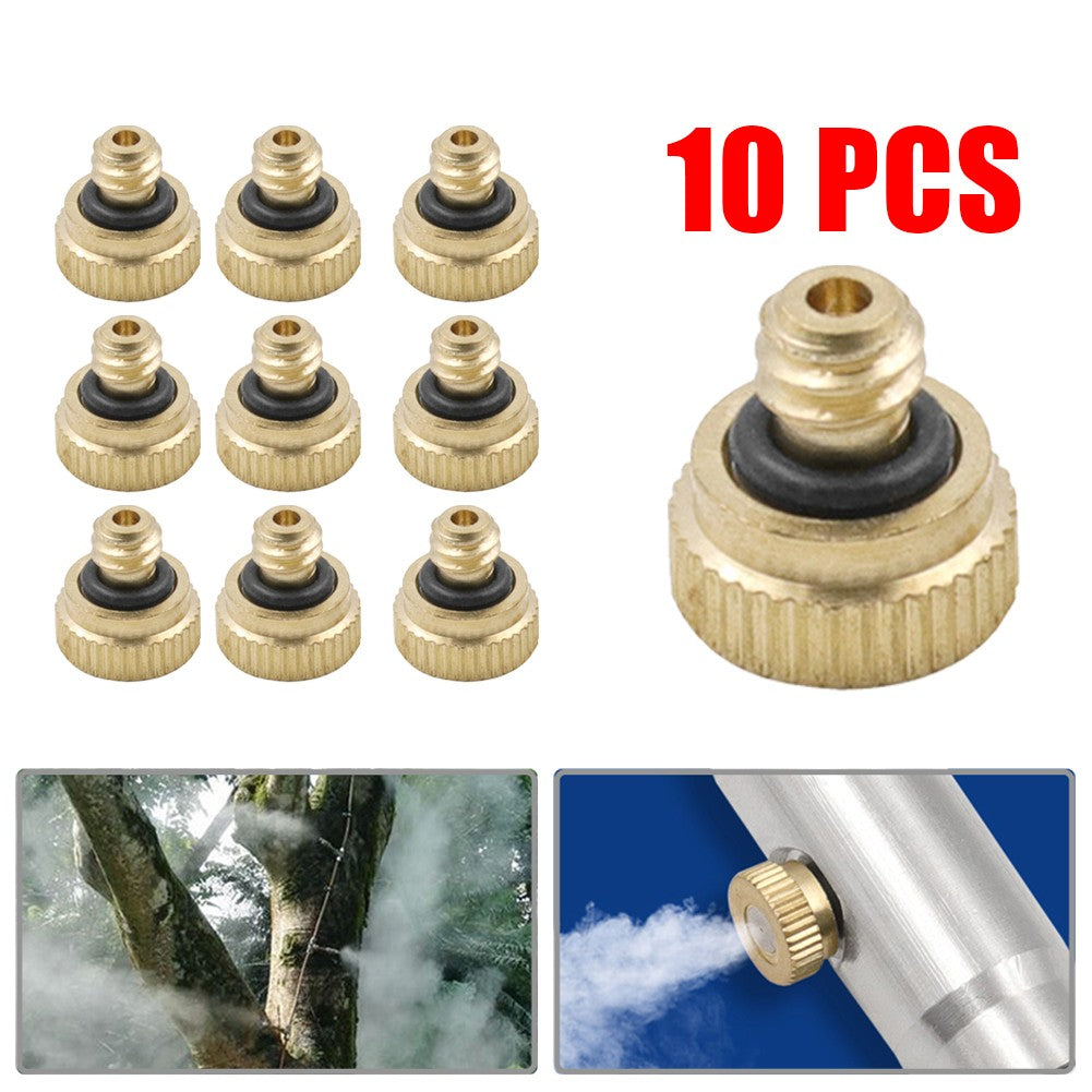 QIFEI 20Pcs Brass Misting Nozzles for Cooling System 0.012