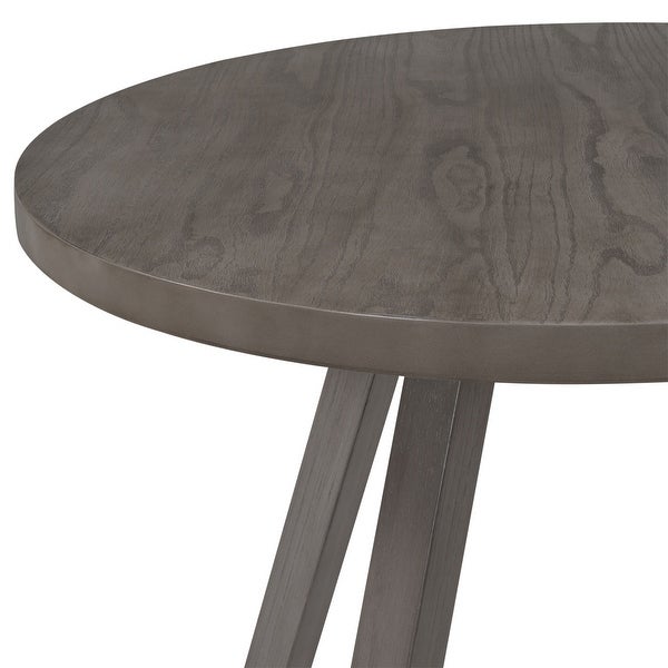 Wood Round Dining Table with X-shape Legs