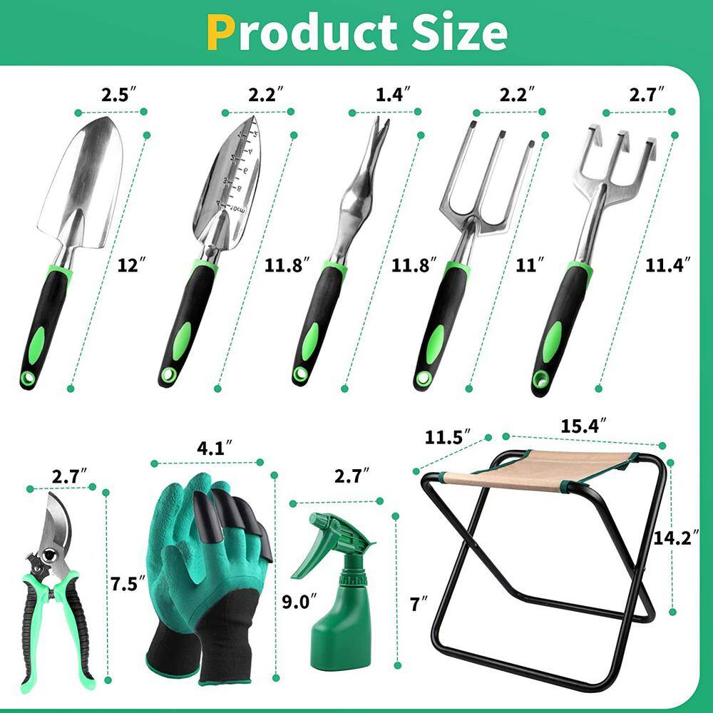 9-Piece All-in-One Garden Tool Set B08CTG3S7C