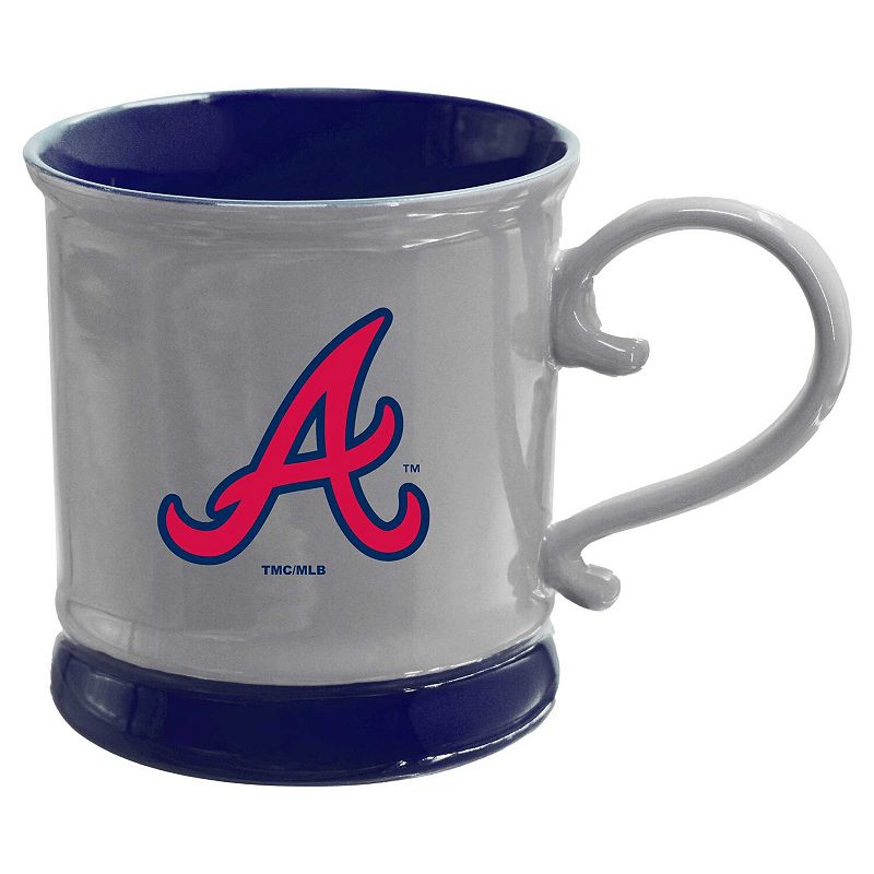 The Memory Company Atlanta Braves 16oz. Fluted Mug with Swirl Handle