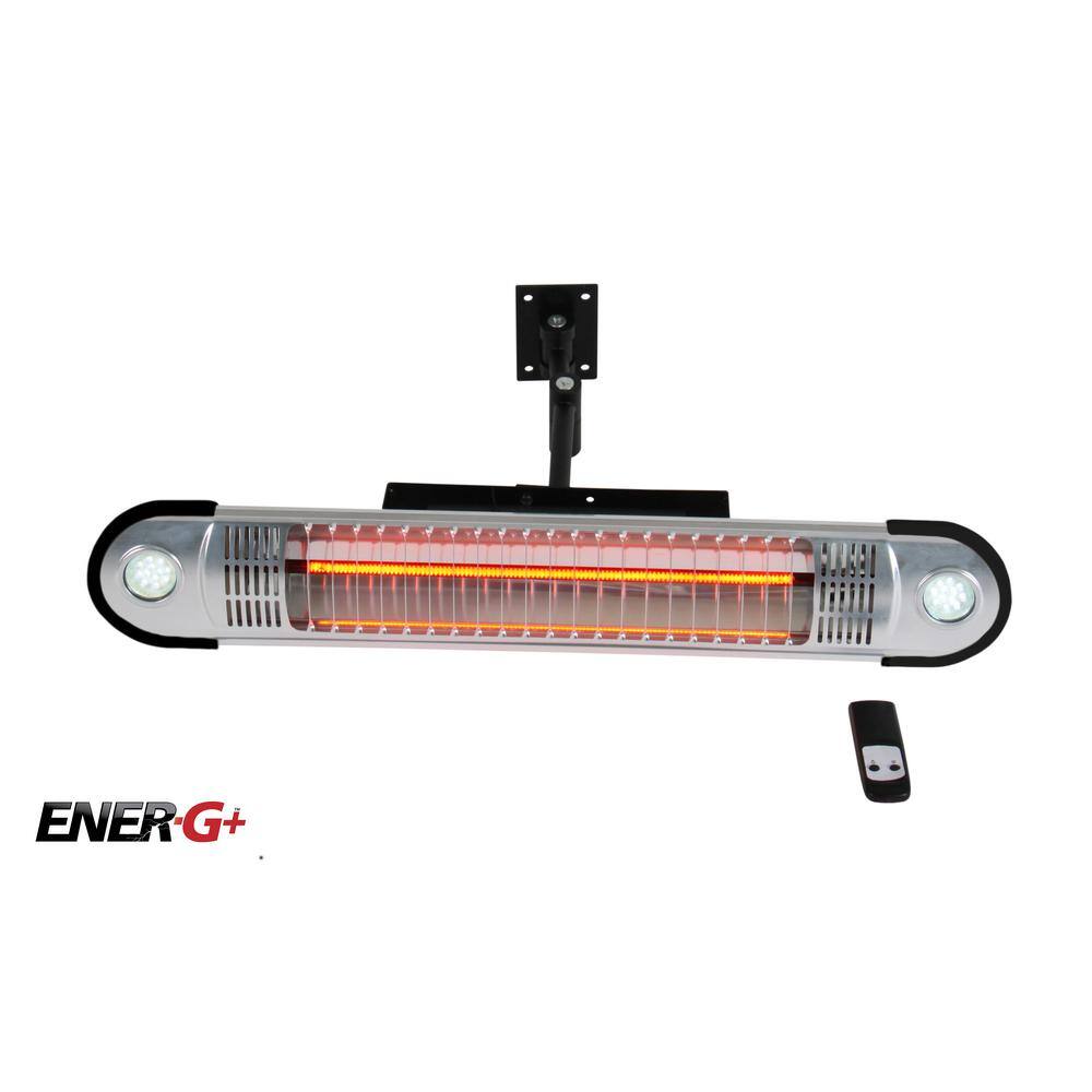 EnerG+ 1500-Watt Infrared Wall-Mounted Electric Outdoor Heater with LED and Remote HEA-21533