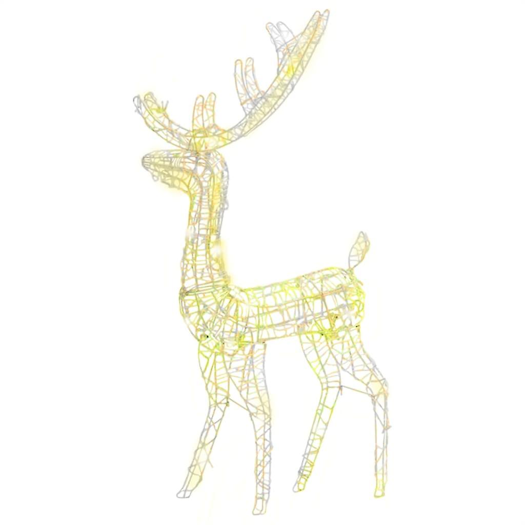 Vidaxl Acrylic Reindeer Christmas Decoration 140 Leds 4 Ft Warm White