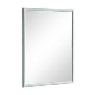 Home Decorators Collection Walter 24.00 in. W x 32.00 in. H Framed Rectangular Bathroom Vanity Mirror in Dove Grey Walter MR-G