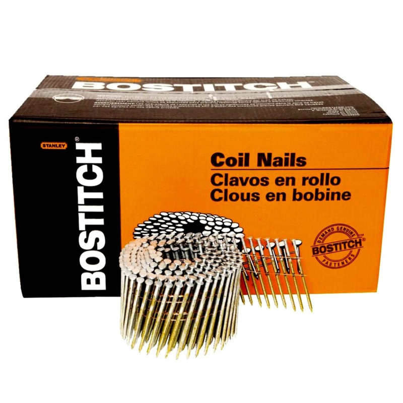 Bostitch 2-1/2 in. 13 Ga. Angled Coil Galvanized Nails 2，700 pk