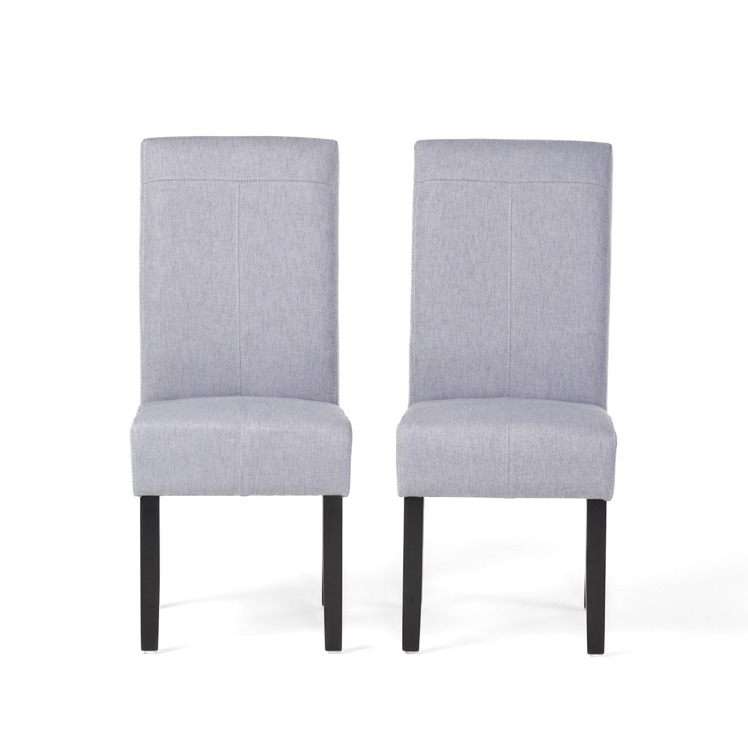 Percival Contemporary T-Stitch Fabric Dining Chairs (Set of 2)