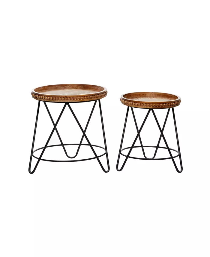 Rosemary Lane Modern Accent Table Set of 2