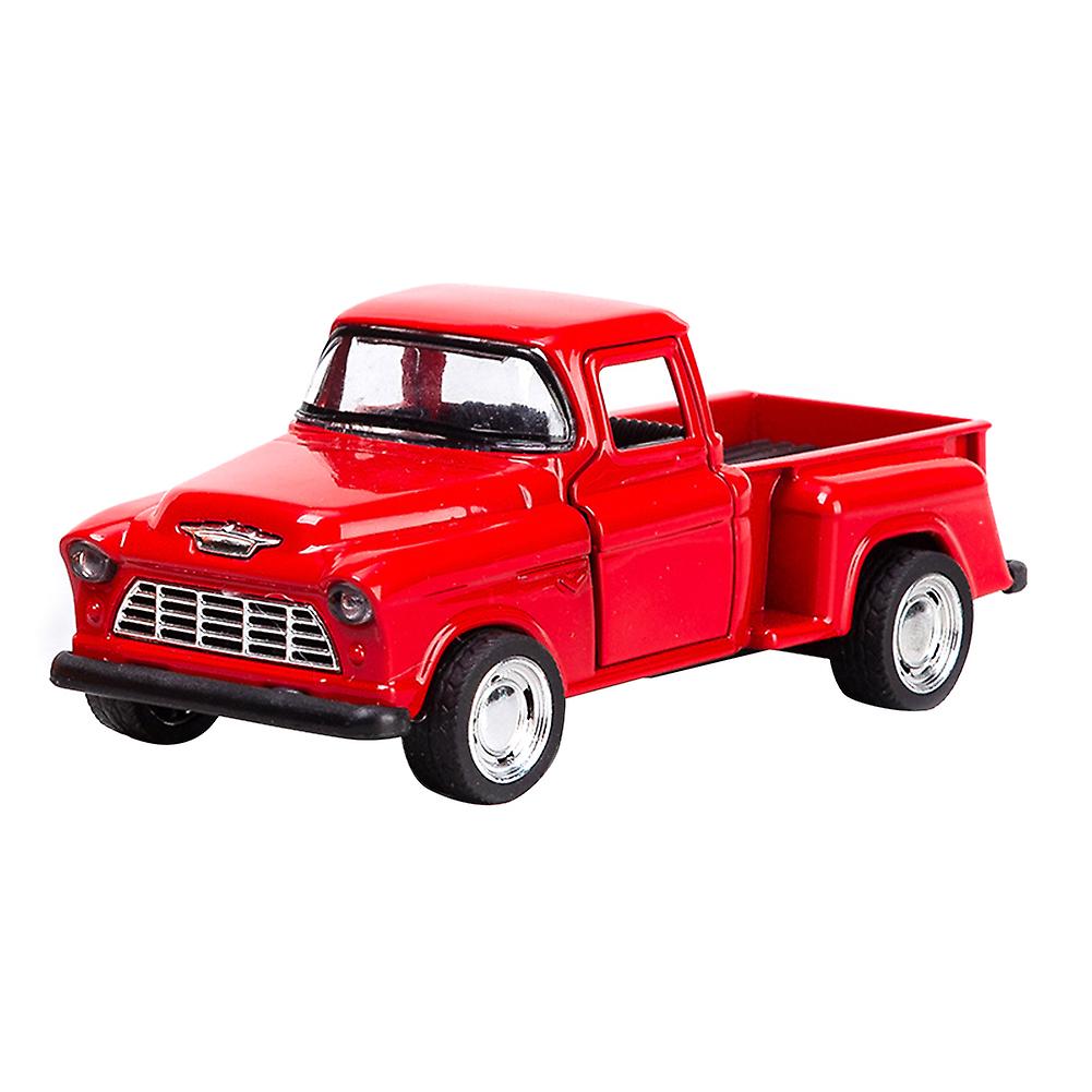 Alloy Model Toy Car Mini Red Pickup Truck Boy Toy Christmas Decoration Car Ornaments