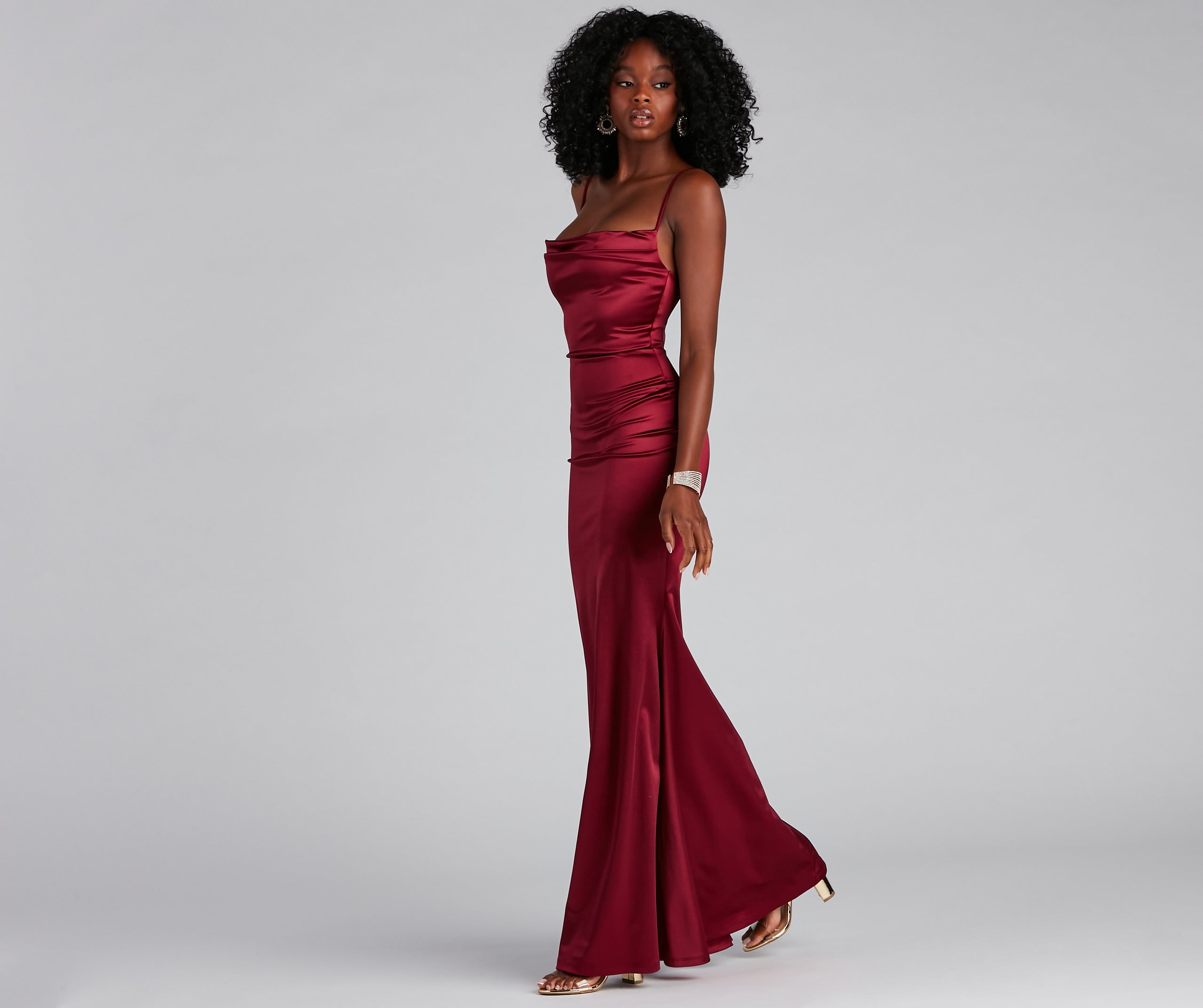 Nahla Formal Satin Mermaid Dress