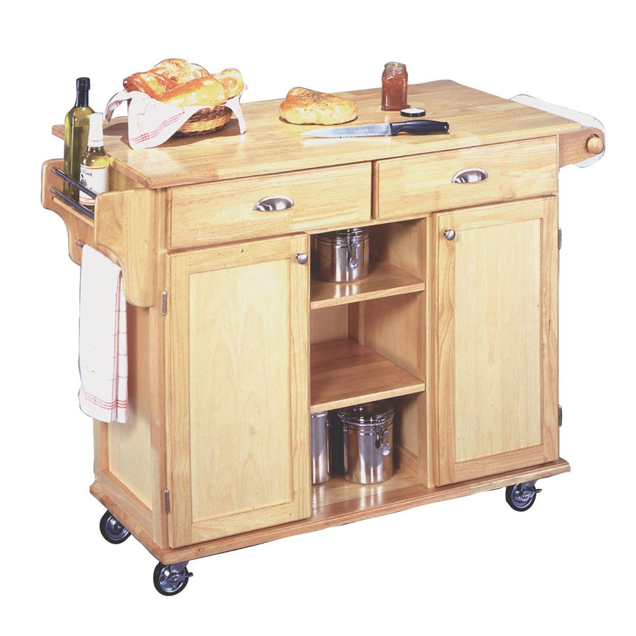 General Line Brown Kitchen Cart