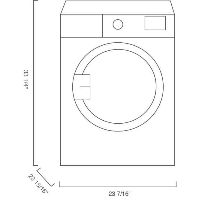 Blomberg 3.7 cu.ft. Electric Dryer DV17600W