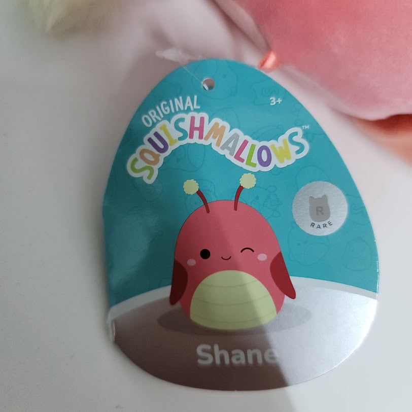 Squishmallows Official Kellytoys Plush 7.5 Inch Shane the Pink Caterpillar Rare Limited Edition Ultimate Soft Plush Stuffed Toy