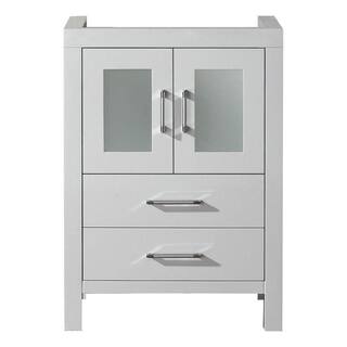 Virtu USA Dior 24 in. W x 18 in. D x 33 in. H Single Sink Bath Vanity Cabinet without Top in White KS70024-CAB-WH