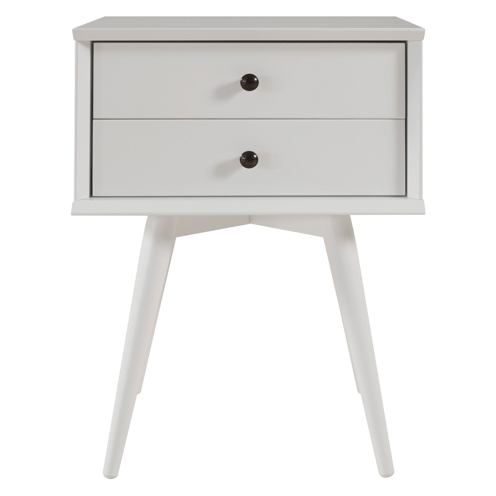 Camaflexi Mid-Century Night Stand - White Finish