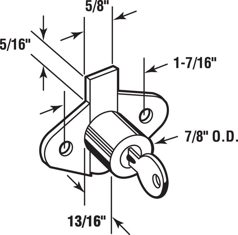 DRAWER LOCK 7/8