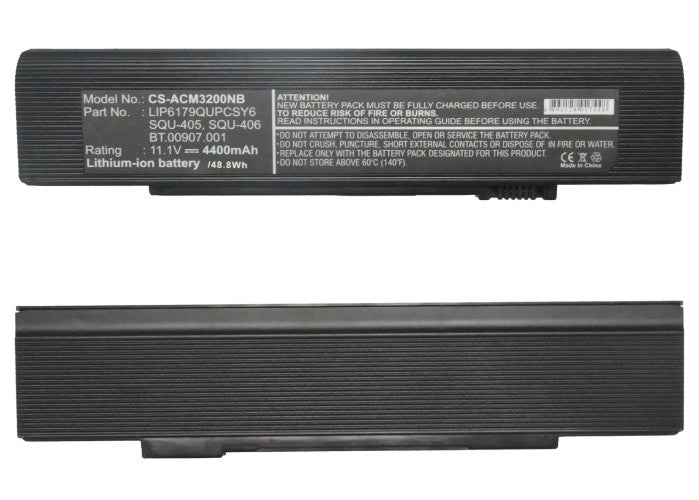 Acer TravelMate 3200 TravelMate 3200XCi TravelMate Replacement Battery BatteryClerkcom Laptop and Notebook