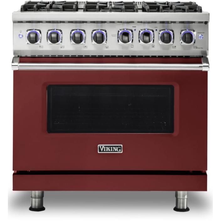 Viking 36-inch Freestanding Gas Range with Elevation Burners VGR7362-6BRE