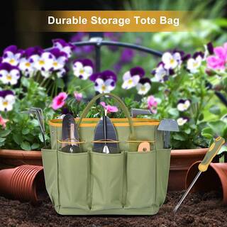 9-Piece Stainless Steel Heavy-Duty Gardening Tools with Non-Slip Ergonomic Handles Garden Tools Set B09NRKJYR8