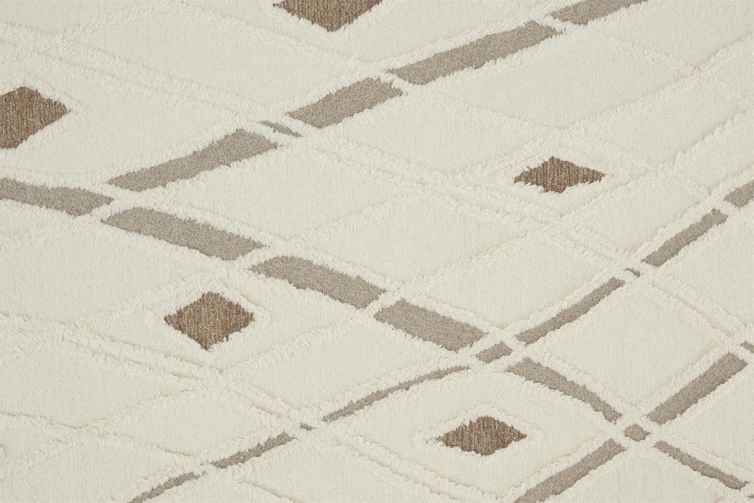 Elika Hand Tufted Ivory and Beige Rug by BD Fine