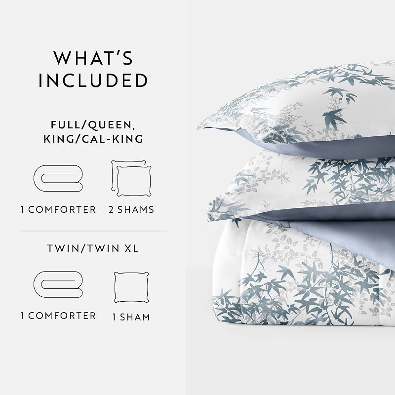 Urban Loft's Ultra Soft Floral Patterned Reversible Comforter Set Microfiber