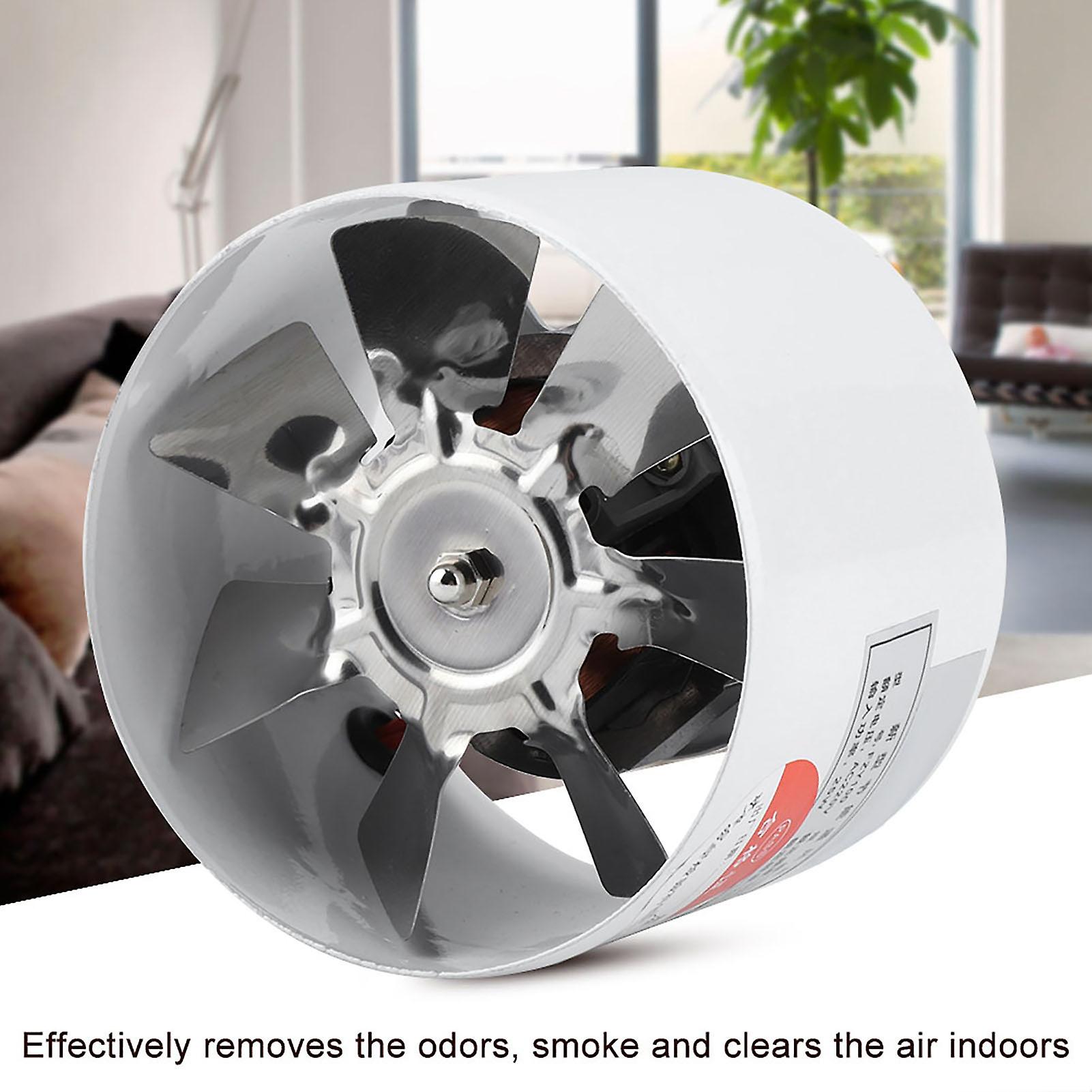 25W 220V Wall Mounted Exhaust Fan Low Noise Home Bathroom Kitchen Garage Air Ventilation Supply