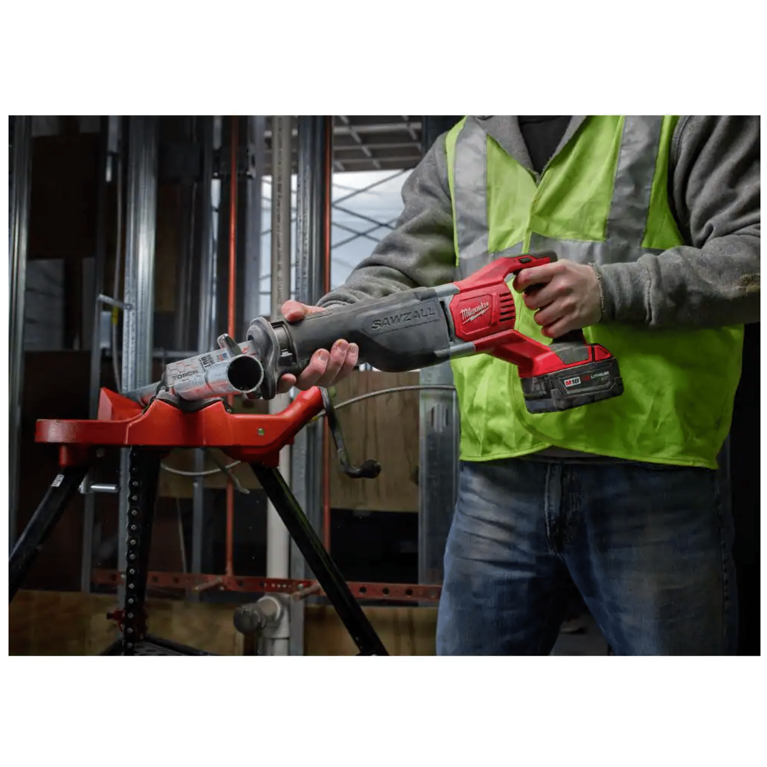 Milwaukee M18 18-Volt Lithium-Ion Cordless Drill Driver/Impact Driver Combo Kit (2-Tool) w/ Reciprocating Saw (2691-22-2621-20)