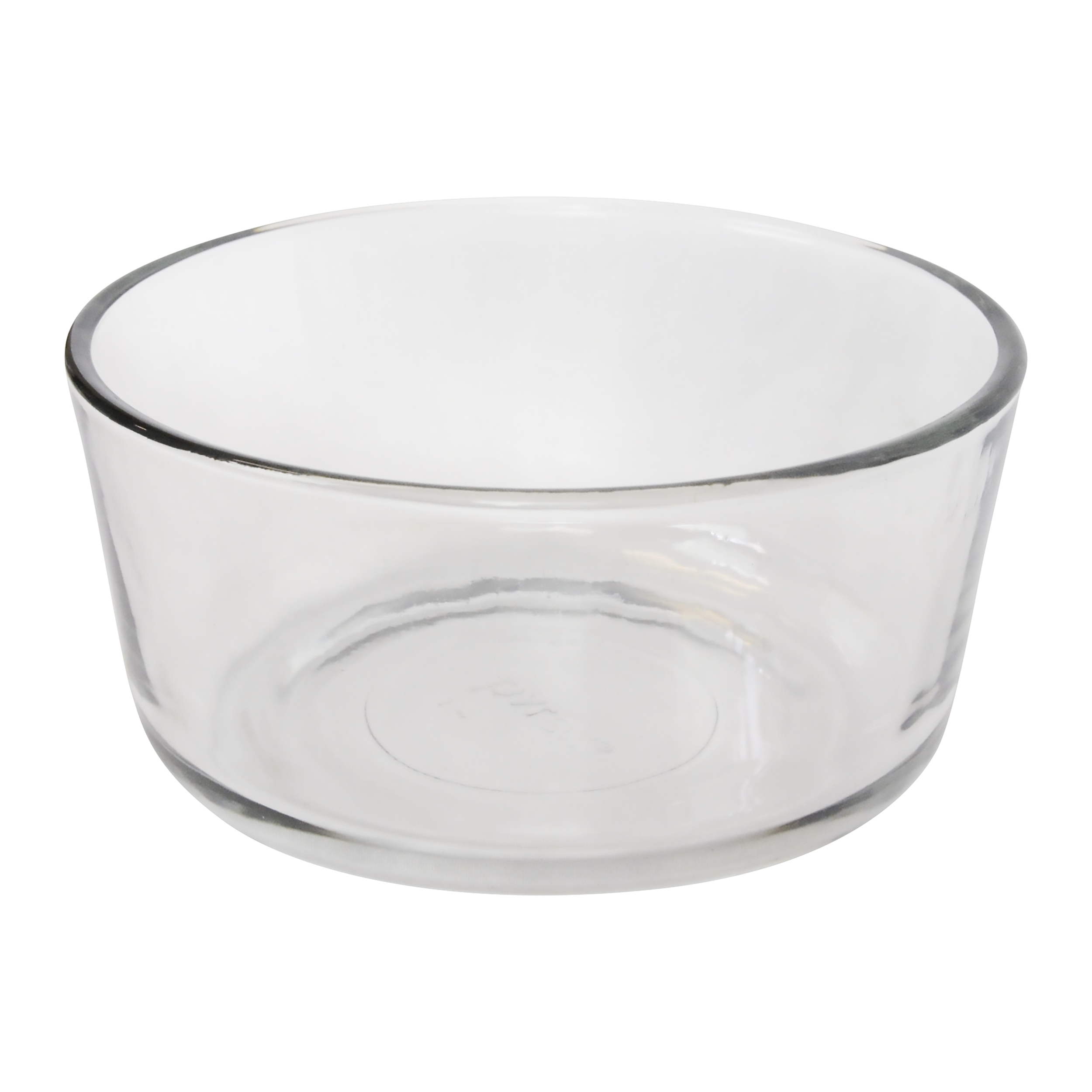 Pyrex (2) 7201 4-Cup Glass Storage Bowls and (2) 7201-PC Green Edamame Plastic Lids