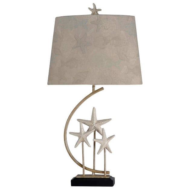 Sand Stone Table Lamp Silver Stylecraft