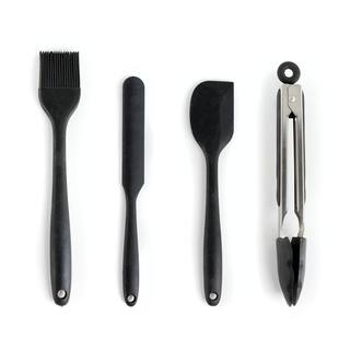 MegaChef Gray Silicone and Stainless Steel Cooking Utensils (Set of 14) 985114355M